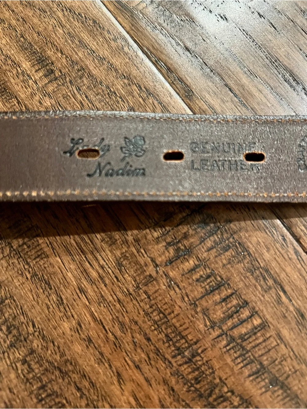 Vintage Lady Nadim Brown Leather Western Concho Belt Size M